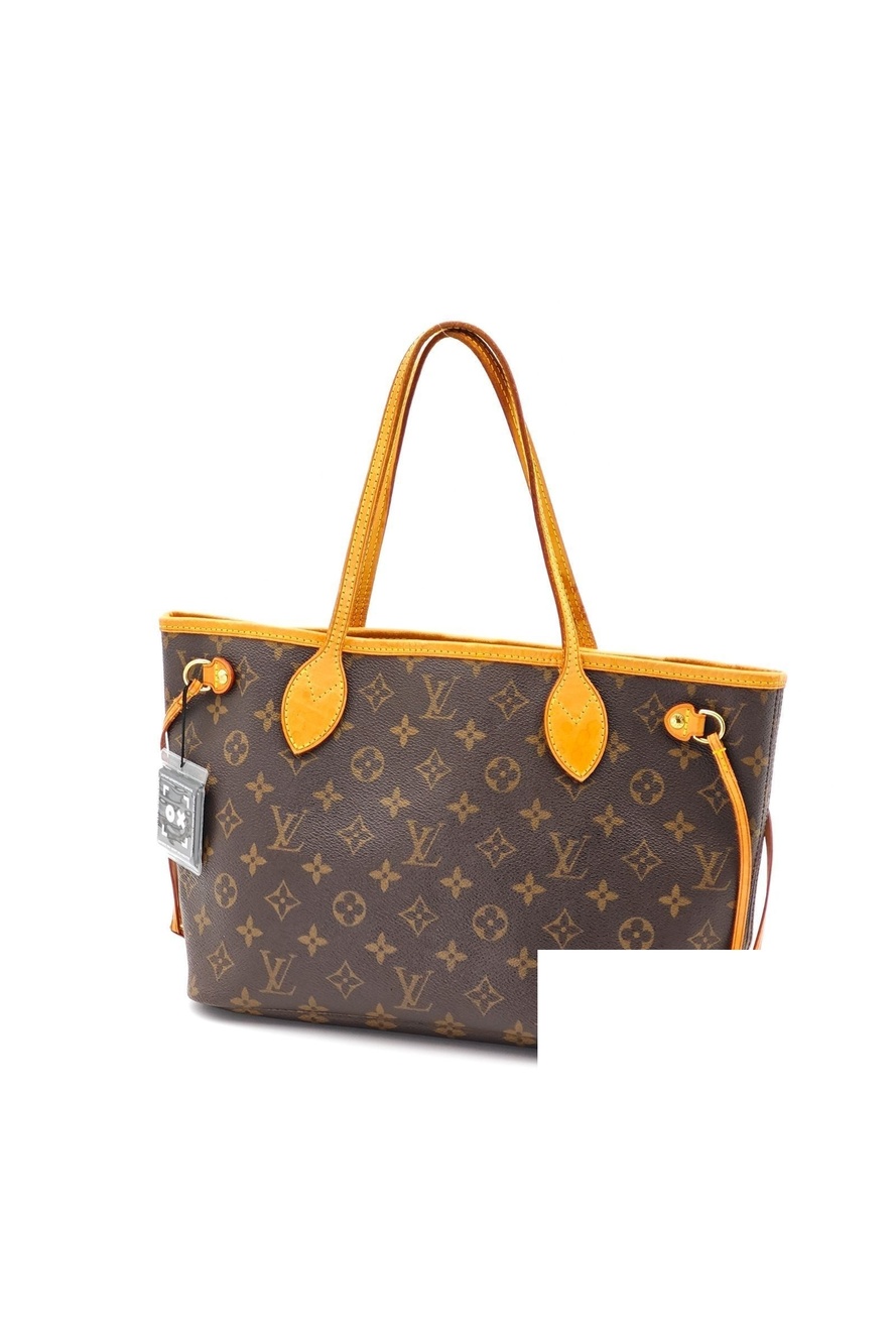 Louis Vuitton Neverfull PM Tote Bucket Bag Brown